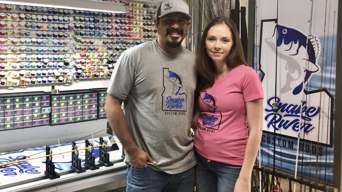 Snake River Custom Rods owners Ricky and Goldie Prieto