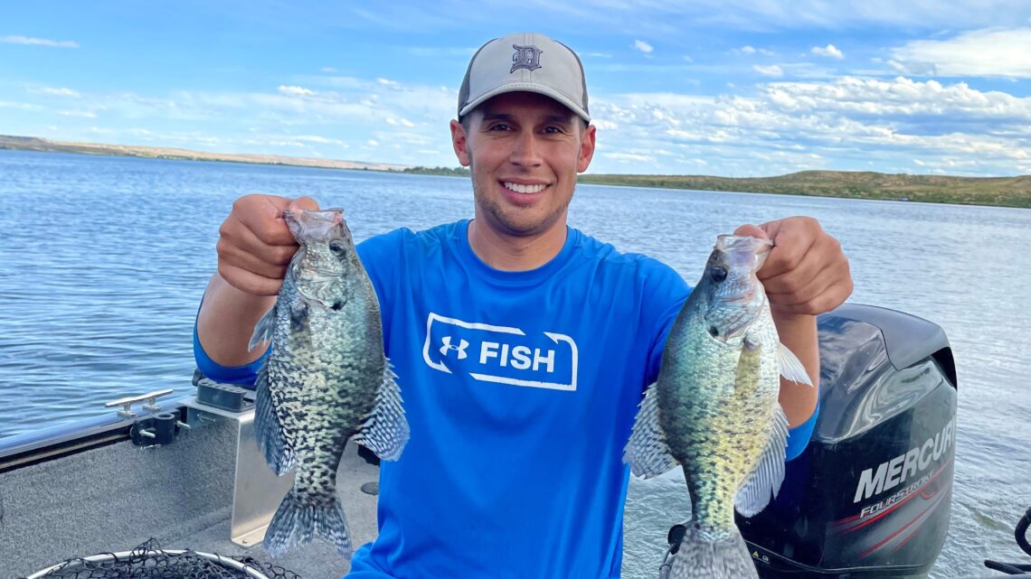 14 inch Crappie on the ned rig. Thought I caught a big bass at